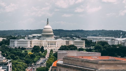 A view of the US Congress building