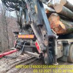 A log truck that delivered to Ecoforest from a Natura2000 site (Source: Forest Inspector)