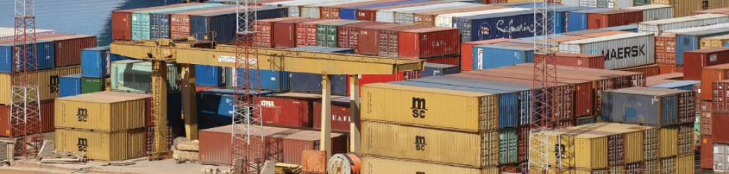 A variety of colorful container boxes