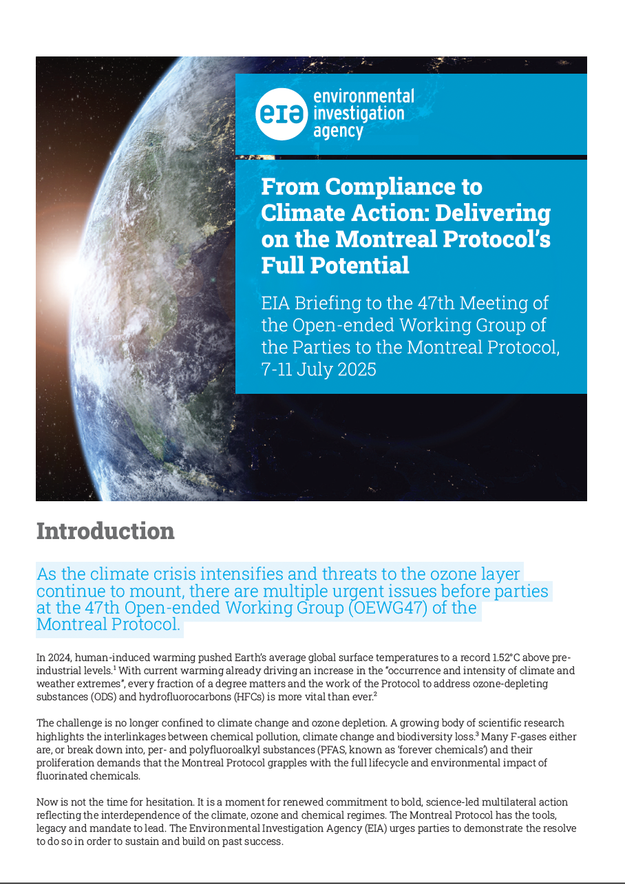 From Compliance to Climate Action: Delivering on the Montreal