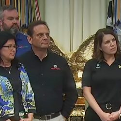 Group of Trump administration officials and supporters